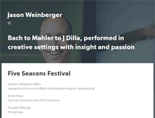 Tablet Screenshot of concerts.jasonweinberger.com